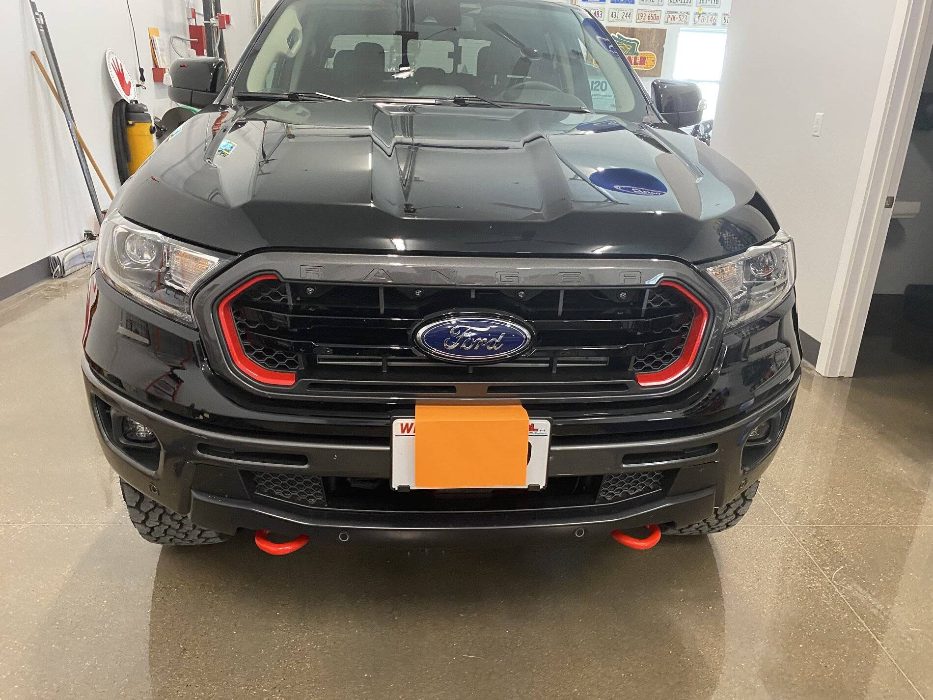 The rubber around the front tow hooks | 2019+ Ford Ranger and Raptor ...