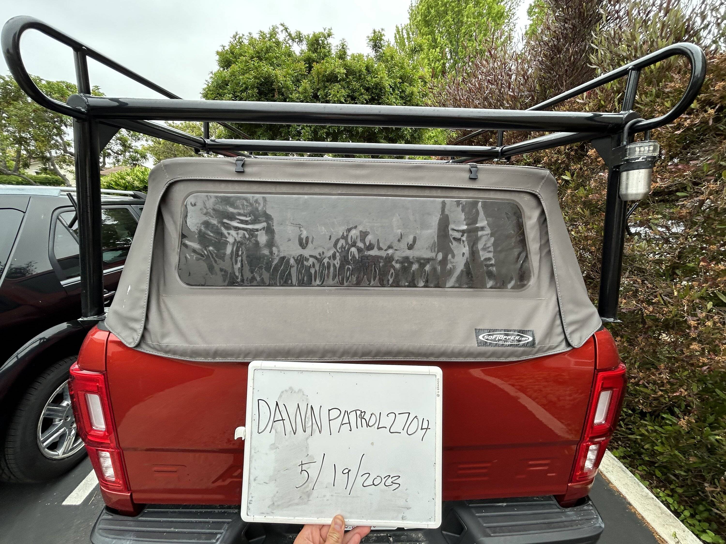California - Ladder Rack (Can Go Over Your Soft Topper) | 2019+ Ford ...