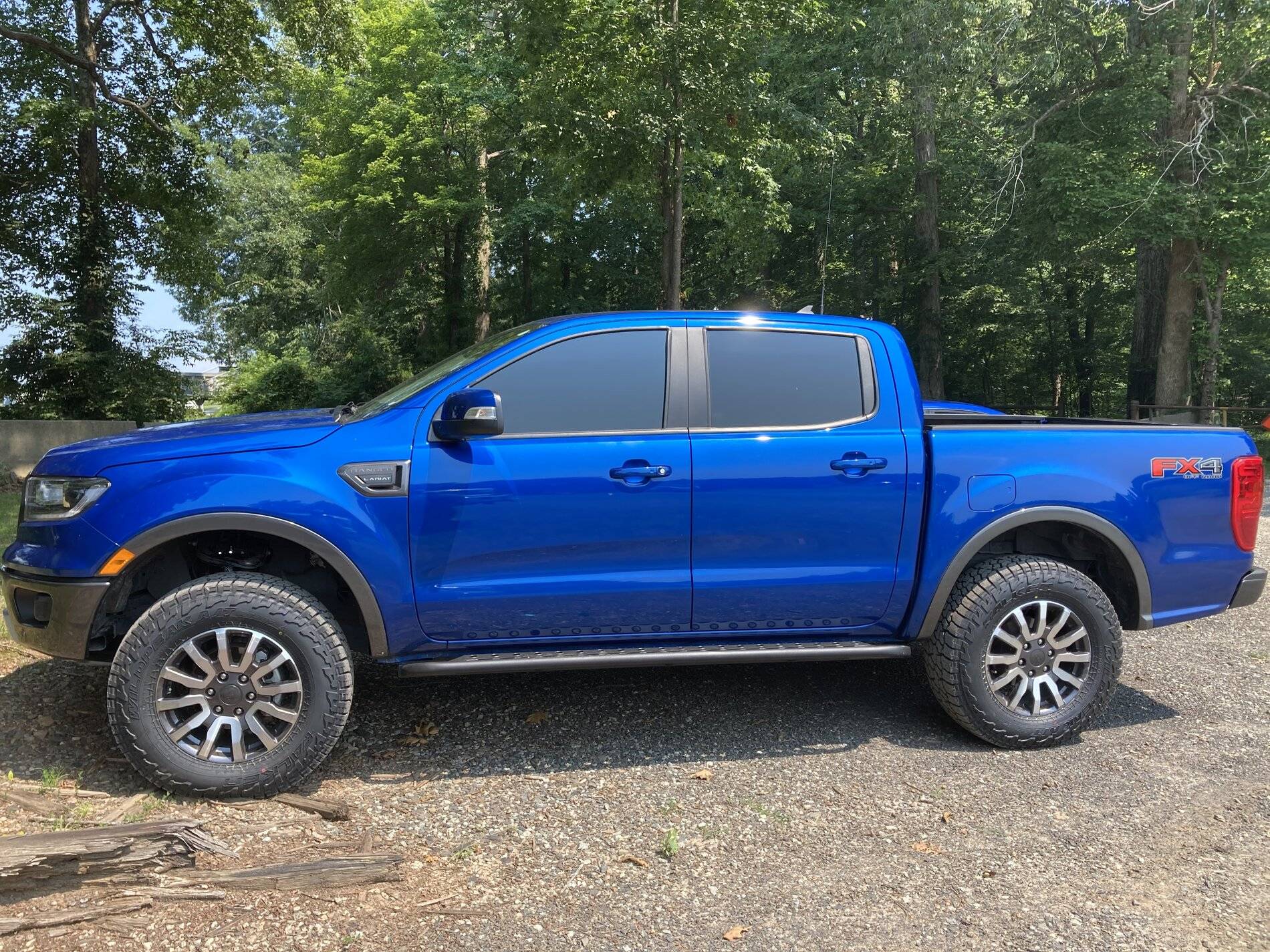 265/70R18 K02s w/ 2.5" level kit (stock wheels) | 2019+ Ford Ranger and ...