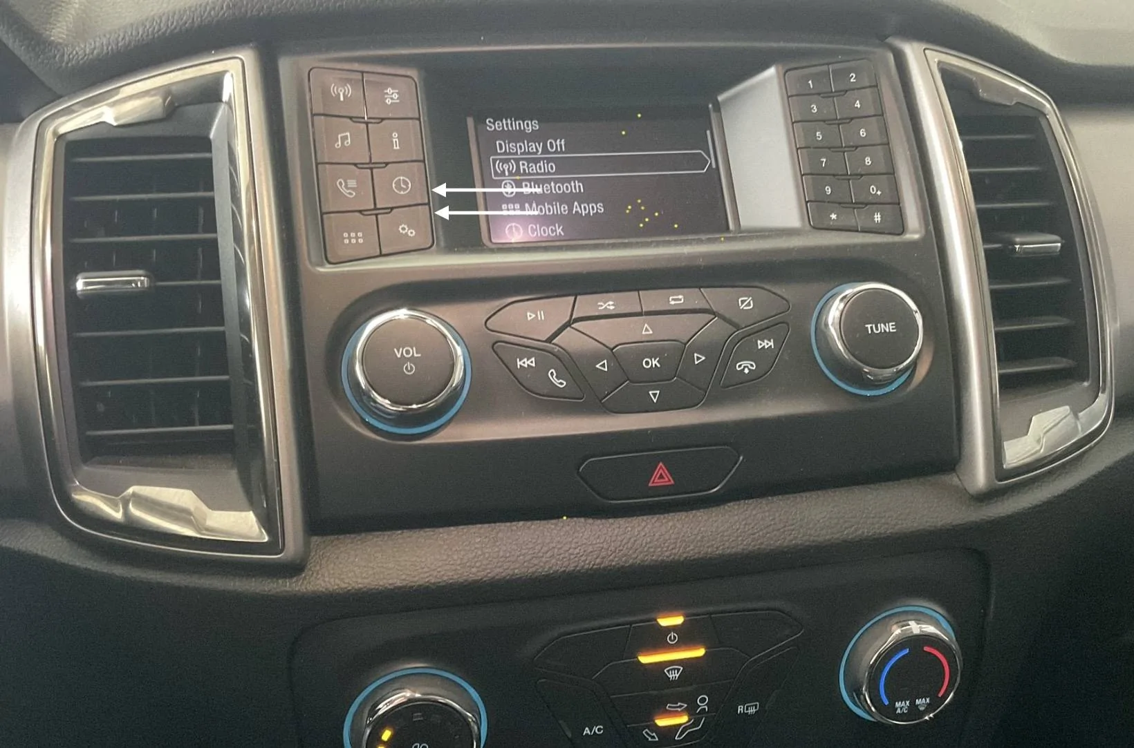 set clock | 2019+ Ford Ranger and Raptor Forum (5th Generation ...