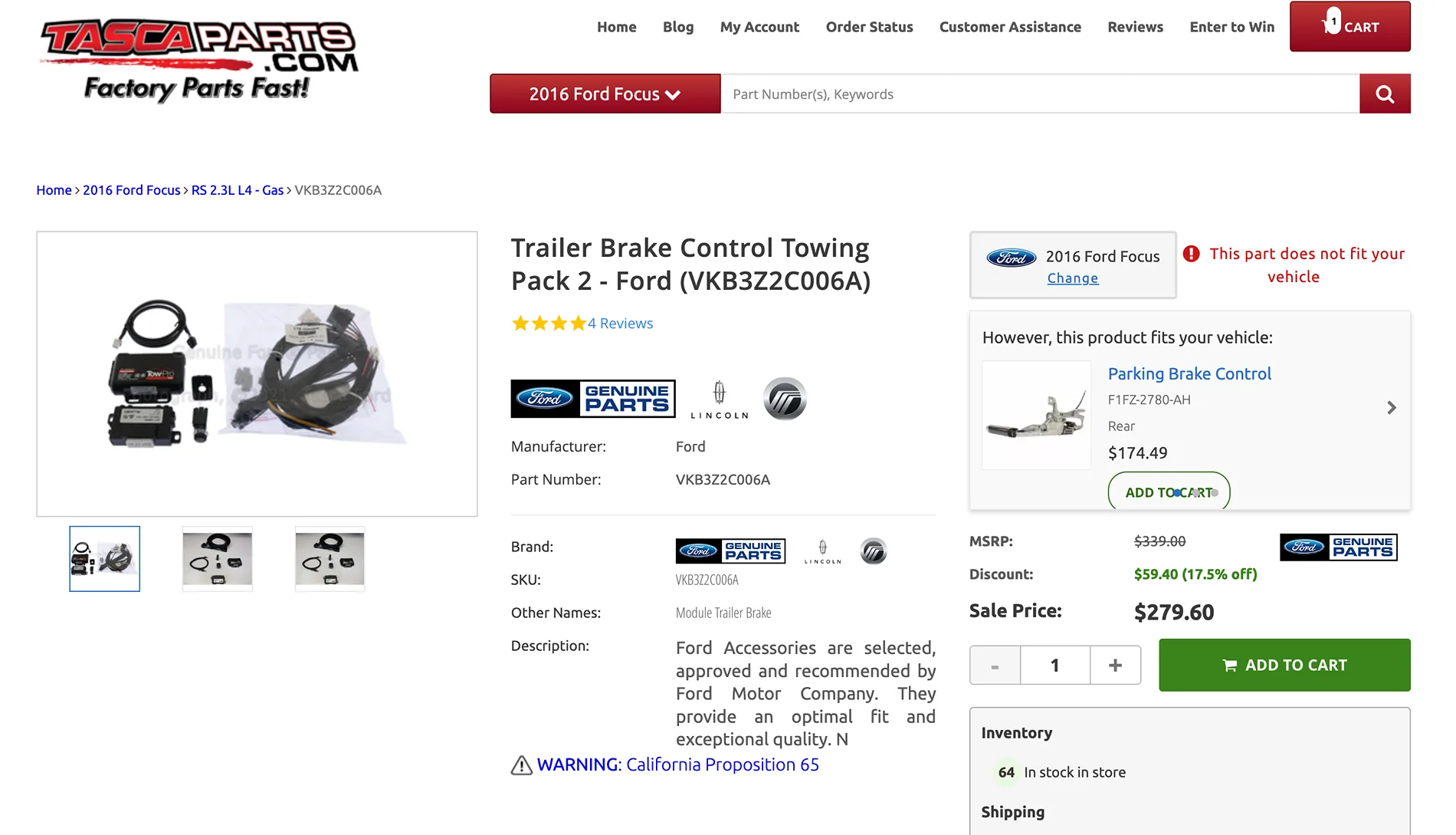Tennessee - WTB - Ford Trailer Brake Controller Kit | 2019+ Ford Ranger ...